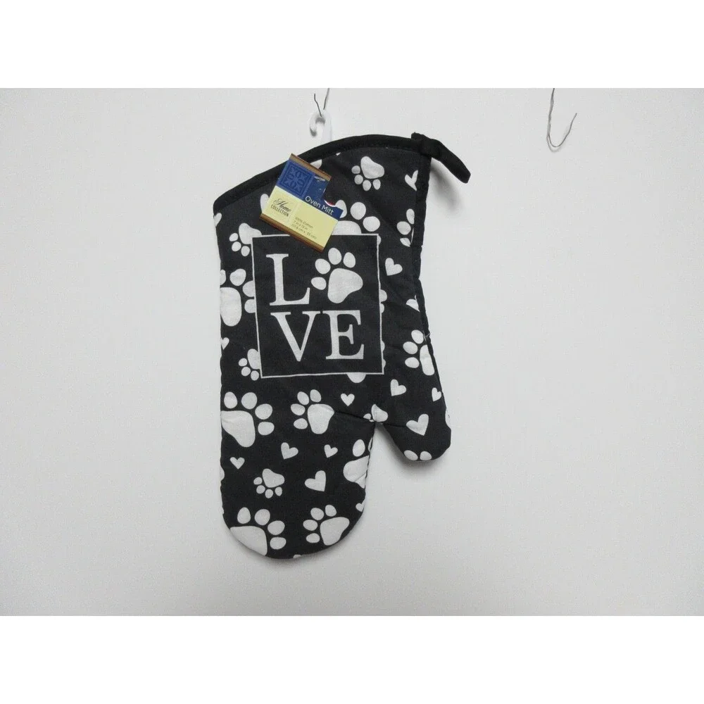 5pc Love kitchen towel set (towel, & 4 pot holders)